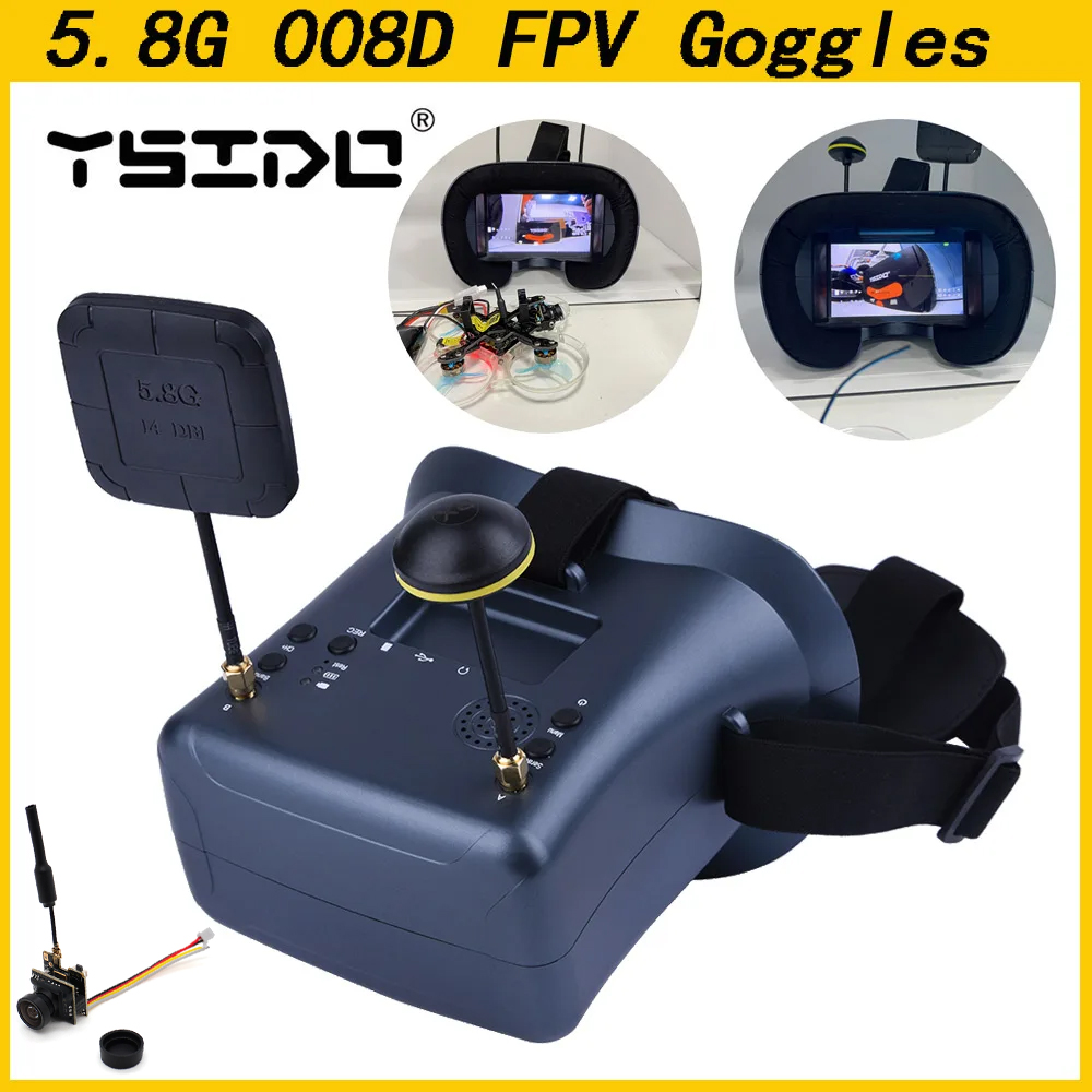 008D 5.8G 40CH 4.3 Inch 800*48 - Skyzone Cobra X V2 Fpv Goggles 评论和价格